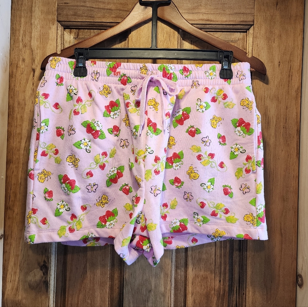 Strawberry Shortcake Pink Pajama Shorts
